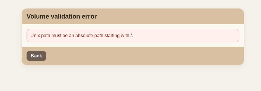 SMArT validation error page